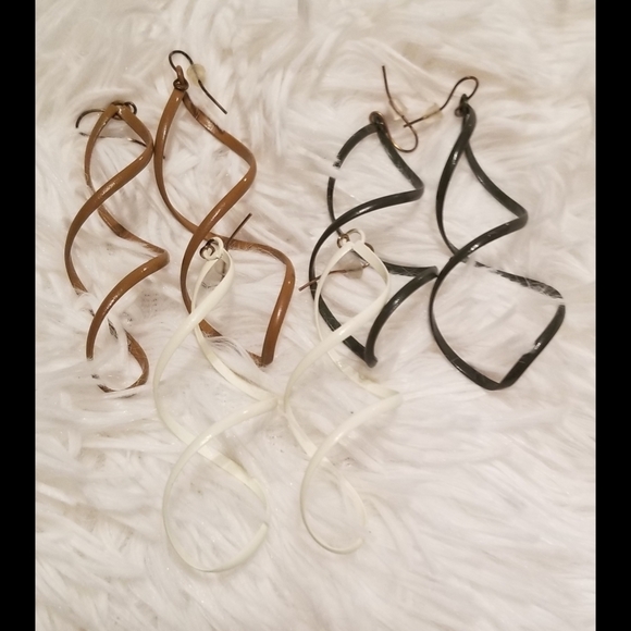 Spiral Earrings (3 pair) - Picture 1 of 4
